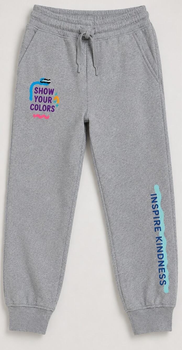 Crayola x Kohls Gray Inspire Kindness Jogger Sweatpants Womens Medium NWT